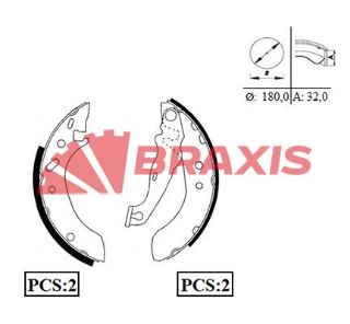 ARKA FREN BALATASI PABUC ESCORT VII 95>00 1.4 / 1.8TD / 1.6 16V FİESTA IV 1.25 / 1.3 / 1.4 16V 95>02 resmi