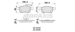 ÖN  FREN BALATASI ALFA 159 SPORTWAGON 1.9JTDM 8V / 16V / 1.9JTS / 2.2JTS 05> FISLI resmi