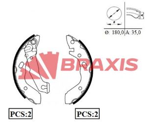 ARKA FREN BALATASI PABUC KAMPANA GENIS TİP ACCENT 1.3 1.5. 1.6 2000 2005 EXCEL 1990-1994 resmi