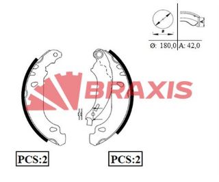 ARKA FREN BALATASI PABUC CLİO II SYMBOL LOGAN SANDERO 1.2 / 1.4 / 1.5 / 1.6 ABSSIZ resmi