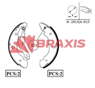 ARKA FREN BALATASI PABUC TRANSİT V184 00>06 A.CEKER resmi