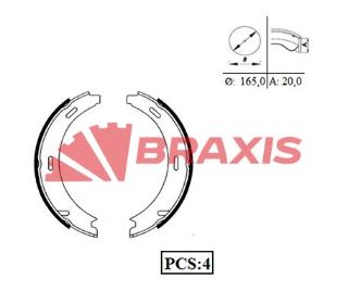 FREN BALATASI ARKA (PARK FRENI PABUCU) W168 97>04 W169 04>12 W245 05>11 VANEO 414 02>05 W203 00>07 C209 02>09 resmi