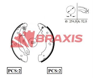 ARKA FREN BALATASI PABUC TRANSİT V184 01>06 V347 2.2TDCI / 2.4TDCI / 3.2TDCI 06 /> (ÖNDEN CEKER) resmi