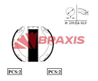 ARKA FREN BALATASI PABUC İSUZU NKR 55 LOW resmi