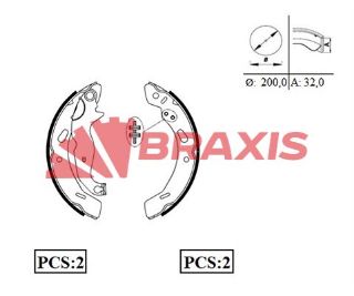 ARKA FREN BALATASI PABUC FİESTA VI 08 /> MAZDA II 07> resmi