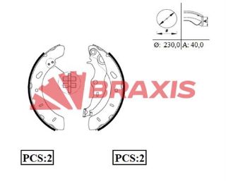 ARKA FREN BALATASI PABUC BMAX 12 /> FOCUS III 1.0 / 1.5TDCI / 1.6TI 11 /> TRANSİT COURIER 1.5TDCI 1.6 resmi