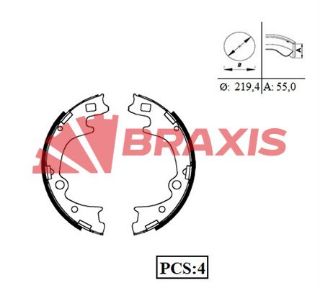 ARKA FREN BALATASI PABUC H100 KAMYONET 2004> BONGO K2500 2004> resmi
