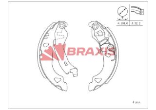 FREN BALATASI ARKA KAMPANA BRAVA 95> BRAVO 95> PUNTO 93> 00 / Y 95> 180×32 resmi