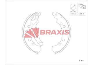 FREN BALATASI ARKA KAMPANA YARİS 05> / CHARADE 11> FRANSA MONTAJ 203×38 resmi