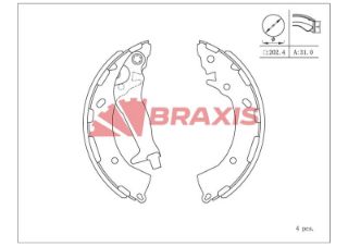 FREN BALATASI ARKA KAMPANA ACCENT 11> I10 11>13 I20 14> I20 09> / RİO III 11> 203×32 resmi