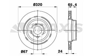 FREN DİSKI ARKA C218 11>17 W211 06>08 W212 11>15 S212 09>13 resmi