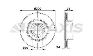 ÖN  FREN DİSKI BMW E81 E82 E87 E88 E90 E91 300MM resmi