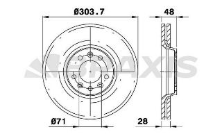 ÖN  FREN DİSK AYNASI C5 III P407 DW10BTED4 (2.0 16V) EXPERT III JUMPY III SCUDO III HAVALI 1.6HDI 2. resmi