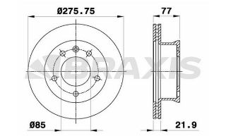ÖN  FREN DİSK AYNASI SPRINTER 208D / 210D / 212D / 214 95> LT28 LT35 LT46 96> resmi