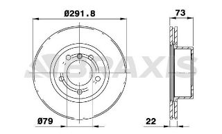 ÖN  FREN DİSKI BMW E90 E91 E92 E93 E87 292MM resmi