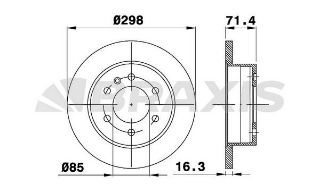 ARKA FREN DİSK AYNASI CRAFTER 3T 5T 2.5TDI 04 / 06> SPRINTER 06 / 06> resmi