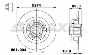 ARKA FREN DİSK AYNASI LAGUNA II 1.6 / 1.8 / 1.9 / 2.0 SCENİC II 2.0DCI resmi