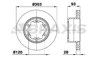 ARKA FREN DİSK AYNASI CIFT TEKER CRAFTER SPRINTER 5T 06 / 06> resmi