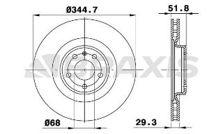 ÖN  FREN AYNASI AUDI A4 A5 Q5 2,0TDI / TFSI 07>16 resmi