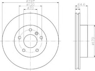 ÖN  FREN DİSKI RANGE 2.5 TD 297MM resmi