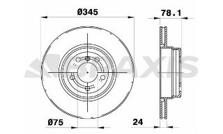 ARKA FREN DİSKI BMW E70 F15 E71 F16 resmi