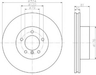 ÖN  FREN DİSKI BMW E65 resmi