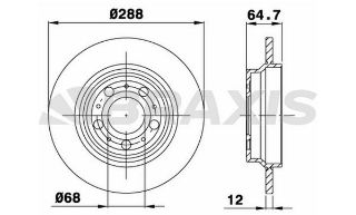 ARKA FREN DİSK AYNASI S80 2.8T6.2.9.2.0.2.0T.2.4 05.98 S60 2.4.2.4T.2.4D5.2.0T.2.4T AWD 11.00 XC 7 resmi