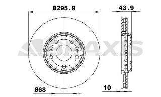 ÖN  FREN DİSK AYNASI MEGANE III SCENİC III LAGUNA III LATITUDE (296MM) resmi