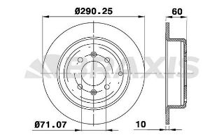 ARKA FREN DİSK AYNASI P406 1.6 1.8 16V 1.9 1.9TD 2.0 16V 2.0T 2.1TD 95> COUPE 2.0 COUPE 3.0 V6 97 resmi