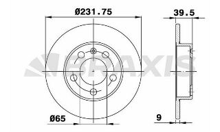 ARKA FREN DİSK AYNASI GOLF IV 1.8 1.9TDI 97> BORA 98> OCTAVIA 1.8 20V 1.9 TDI 96> FABİA 1.4 1.9TD resmi