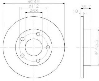 ARKA FREN DİSK AYNASI A80 91>94 A4 00>04 A4 AVANT 01>04 A4 CABRİOLET SEAT EXEO 08> resmi