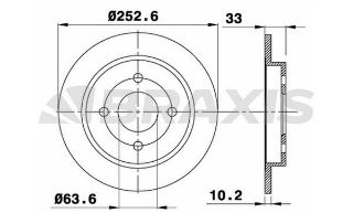 ARKA FREN DİSK AYNASI FOCUS 98>05 FİESTA V 04>08 FISETA VI 13 /> SCORPIO 94>98 SIERRA 82>93 CAP: (253 resmi