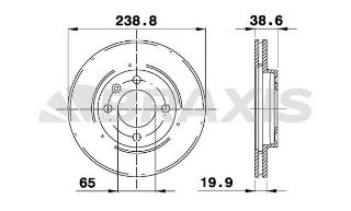 ÖN  FREN AYNASI GOLF PASSAT JETTA I / II / III 1.6 / 1.6D / 1.6TD / 1.8 / 1.9 / 1.9TD 83>95 resmi