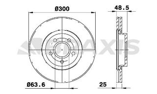 ÖN  FREN DİSK AYNASI FOCUS II 04 /> FOCUS II C MAX 03>07 C MAX 07 /> 1.6ECO / 1.6TDCI / 2.0TDCI / 2.0 resmi