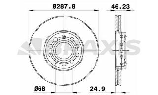 ÖN  FREN AYNASI PASSAT 96>05 A4 A6 1.8 20V 1.9TDI 97> resmi
