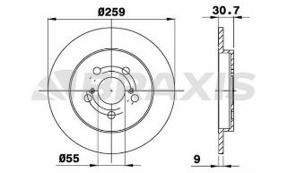 ARKA FREN DİSK AYNASI TOYOTA PRIUS VER S 1.33VVT I resmi