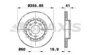 ÖN  FREN DİSK AYNASI HAVALI ASTRA F 1.8I CORSA B 1.6 GSI 16V 1.6I VECTRA A 1.7D 1.7 TD 1.8 1.8I resmi