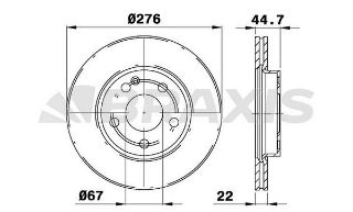 FREN DİSKI ÖN W169 04>12 W245 05>11 resmi