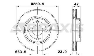 ÖN  FREN DİSK AYNASI MONDEO II / III 92>00 SCORPIO 94>98 COUGAR 98>001.6 16V / 1.8 / 2.0I 16V (HAVA SOG resmi