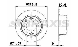 ARKA FREN DİSK AYNASI XANTIA 1.8I 93>01 2.0I (93 01). 3.0I 97>00 resmi