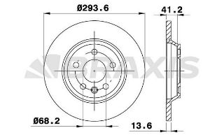 ARKA FREN DİSK AYNASI SHARAN 2,8 V6 00>10 TRANSPORTER T4 1,9TD / 2,4D / 2,5 / 2,8 96>04 GALAXY 2,8 V6 00>06 SEAT ALHAMBRA 1,9TD / 2,8 V6 00>06 resmi