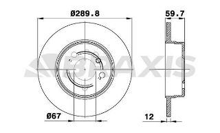 FREN DİSKI ARKA S-CLASS W140 91>98 resmi