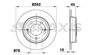 ARKA FREN DİSKI (AYNASI) HYUNDAİ ELANTRA 2011> I30 2012> CEED 2012> resmi