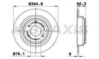 ARKA FREN DİSK AYNASI HONDA ACCORD VIII 2.4I resmi