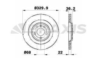ARKA FREN DİSK AYNASI AUDI A4 A5 A6 A7 A8 Q5 PORSCHE MACAN 08> resmi