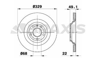 ARKA FREN DİSK AYNASI HAVALI A6 4F2 / C6 A6 AVANT 4F5 / C6 2.0 TFSI / 2.0 TDI / 2.4 / 2.8 FSI / 2.7 TDI / 3.0 / 3. resmi