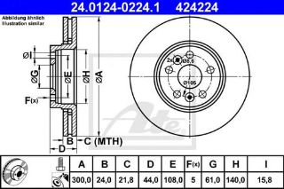 ÖN  FREN DİSK AYNASI SCENİC II GRAND SCENİC II 2.0 DCI 05=> (HAVA KANALLI) resmi