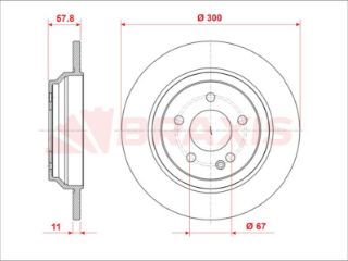 FREN DİSKI ARKA V-CLASS W447 14> VİTO W447 14> resmi