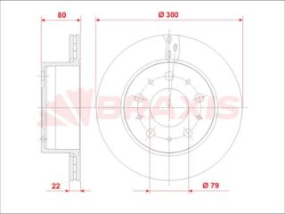 FREN DİSKI ARKA DUCATO III BOXER III JUMPER III 06 > 300×22 resmi