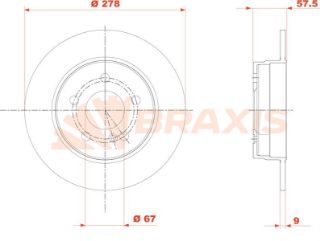 FREN DİSKI ARKA C-CLASS W204 07>14 S204 07>14 C204 11> resmi